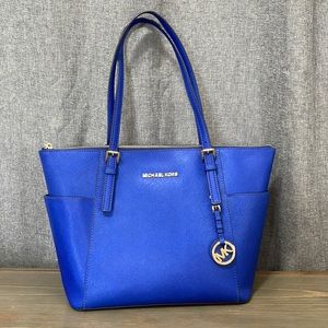 Blue Michael Kors Purse